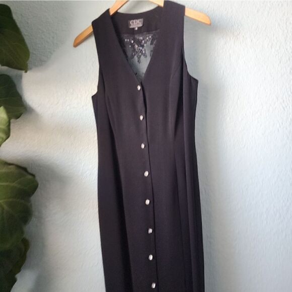 CDC Evenings by Caren Desiree vintage embellish midi dress - Picture 2 of 16